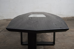 Whitaker Coffee Table, Hardwood and Steel, Custom